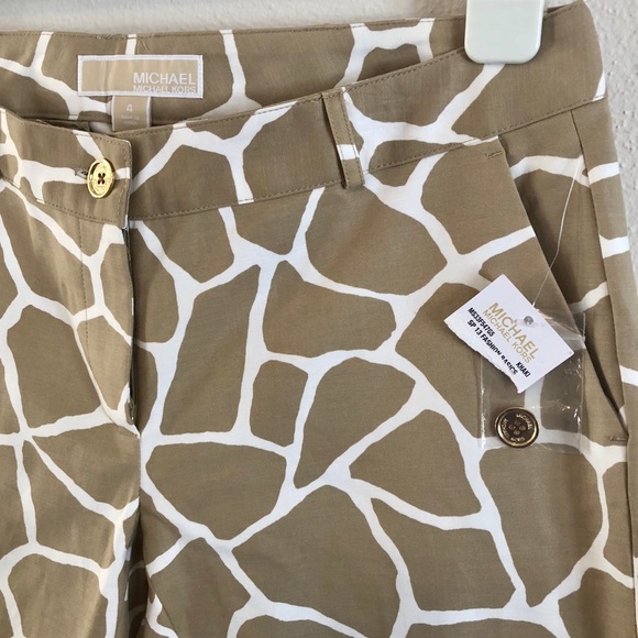 Michael Kors giraffe print skinny stretch pants 4 - Picture 3 of 8
